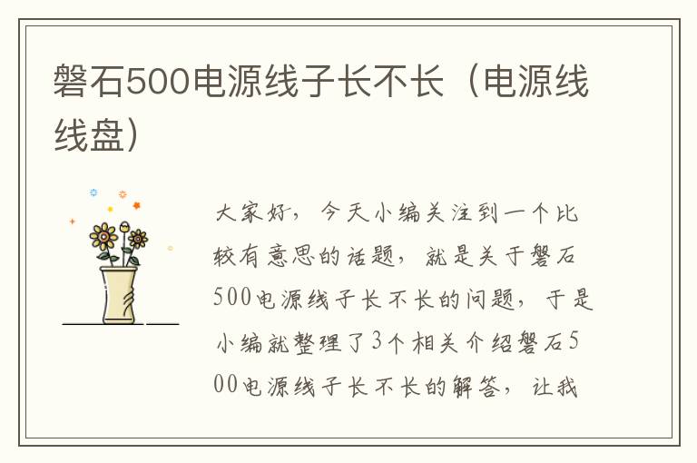 磐石500电源线子长不长（电源线线盘）