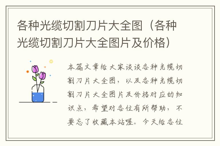 各种光缆切割刀片大全图（各种光缆切割刀片大全图片及价格）