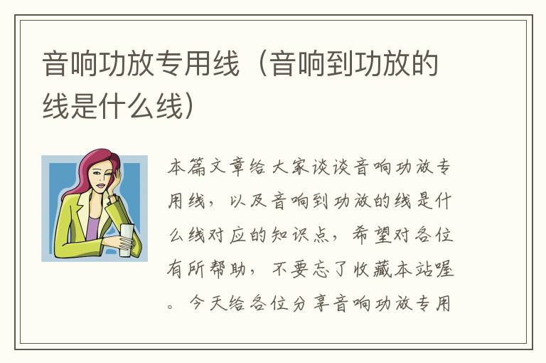 音响功放专用线（音响到功放的线是什么线）